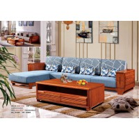 友億佳金絲檀木轉角沙發9808#-21600