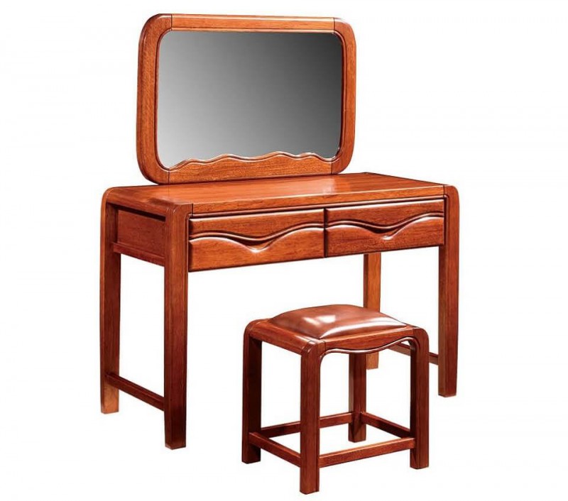 友億佳金絲檀木方鏡子妝臺Z201#-8550