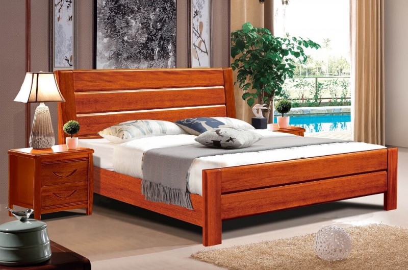 友億佳金絲檀木床C625#-3660