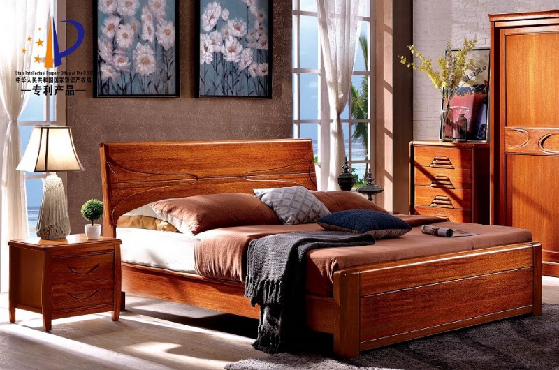 友億佳金絲檀木床8609#-6180