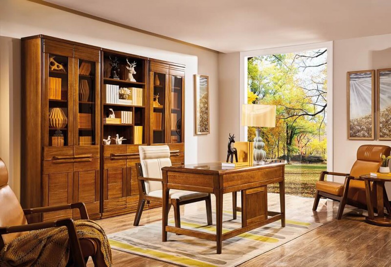 誰最美新德式金絲檀木書房