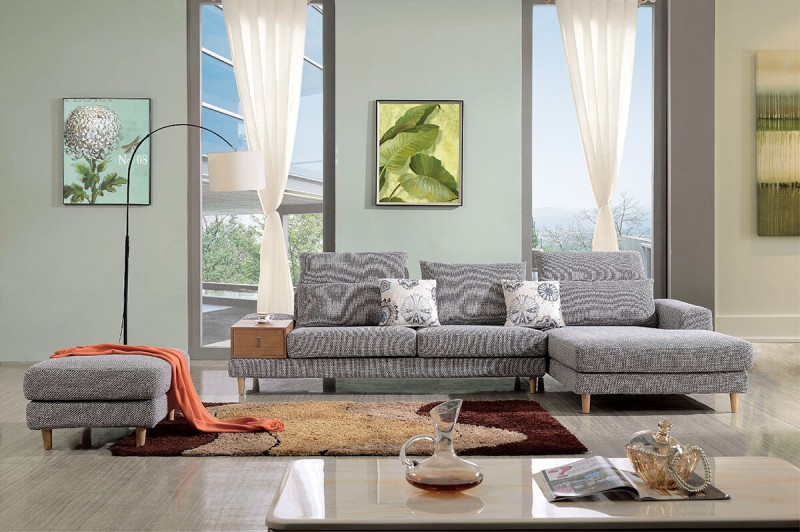 德同沙發D632# 三位+貴妃+腳踏