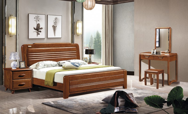 華軒家私胡桃木系列大床88#