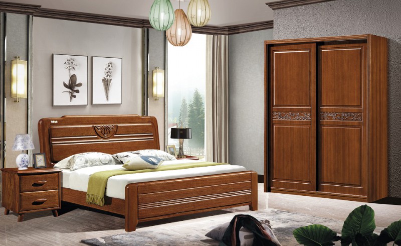 華軒家私胡桃木系列大床82#