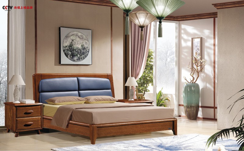 華軒家私胡桃木系列大床63#