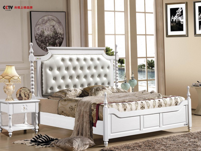 華軒家私美式壓紋系列床1630#