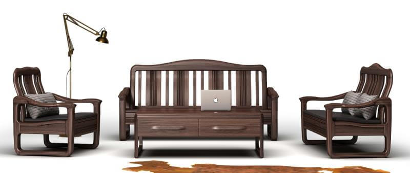 意式風(fēng)范系列家具：1+2+3沙發(fā)HSF-005