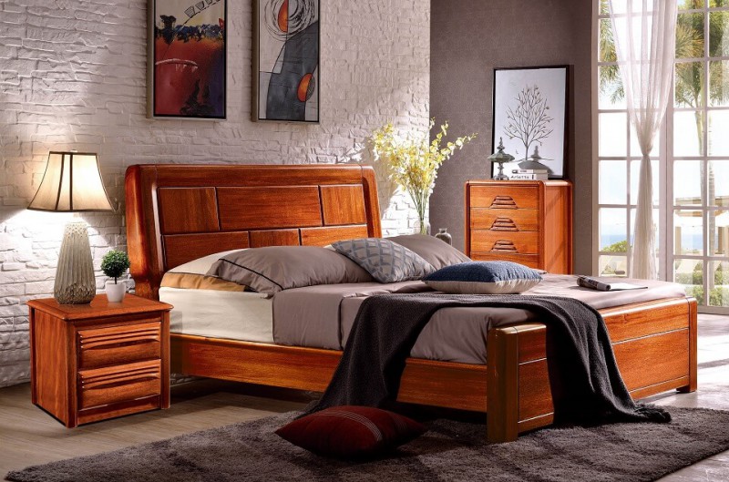 友億佳金絲檀木床8680#-5940