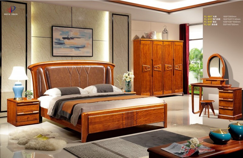 芙萊木屋金絲檀木FL-801#大床