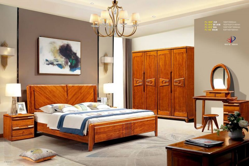 芙萊木屋金絲檀木FL-806#大床