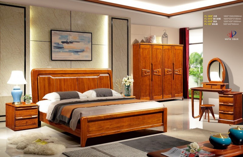 芙萊木屋金絲檀木FL-808#大床