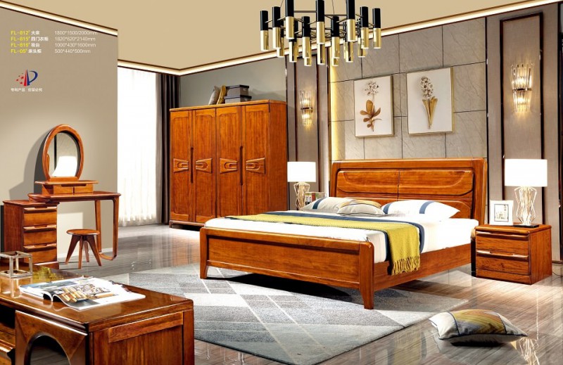 芙萊木屋金絲檀木FL-812#大床