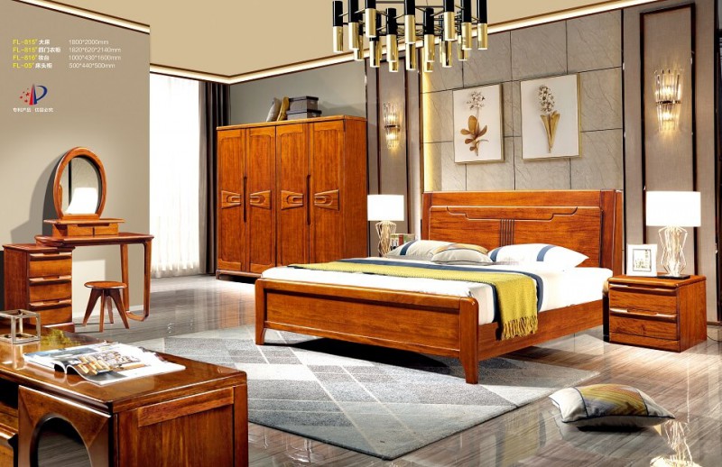 芙萊木屋金絲檀木FL-815#大床