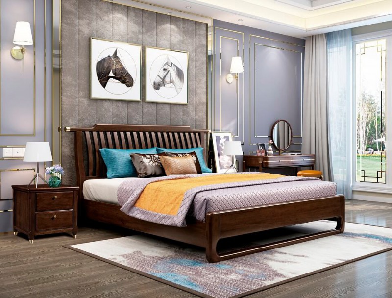 今晨至家輕奢新中式大床805#