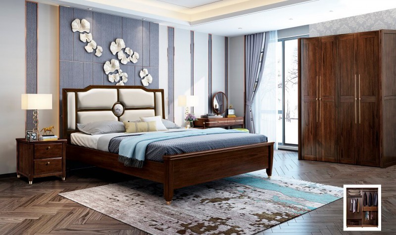 今晨至家輕奢新中式系列大床809#