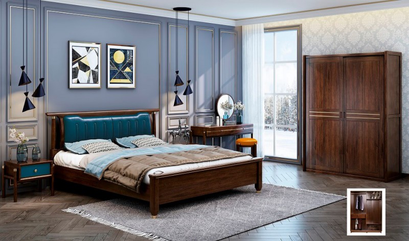 今晨至家輕奢新中式系列大床801#