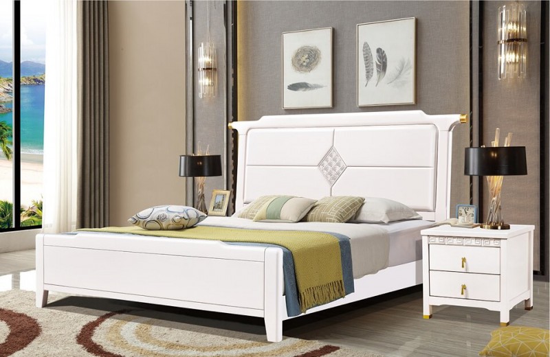 友億佳橡木大床5810#（白色）