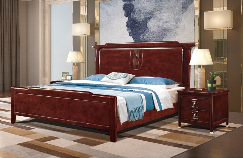 友億佳橡木大床5811#（黑檀色）