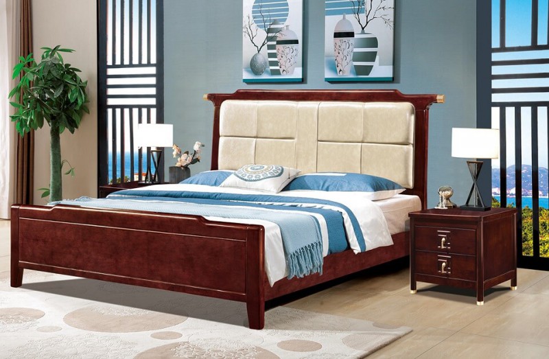 友億佳橡木大床5812#（黑檀色）