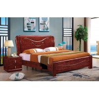 友億佳金絲檀木大床1920#（紫金檀色）