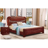 友億佳金絲檀木大床1922#（紫金檀色）