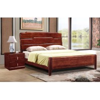 友億佳金絲檀木大床5286#（紫金檀色）