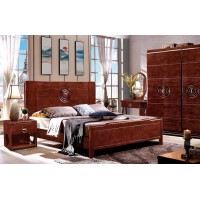 友億佳金絲檀木大床1902#（紫金檀色）