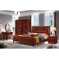 友億佳金絲檀木大床1908#（紫金檀色）