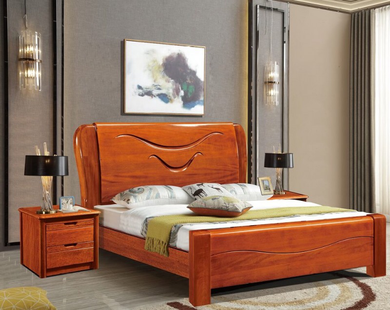 友億佳金絲檀木大床1920#