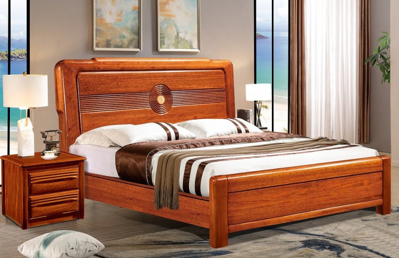 友億佳金絲檀木大床A2015#