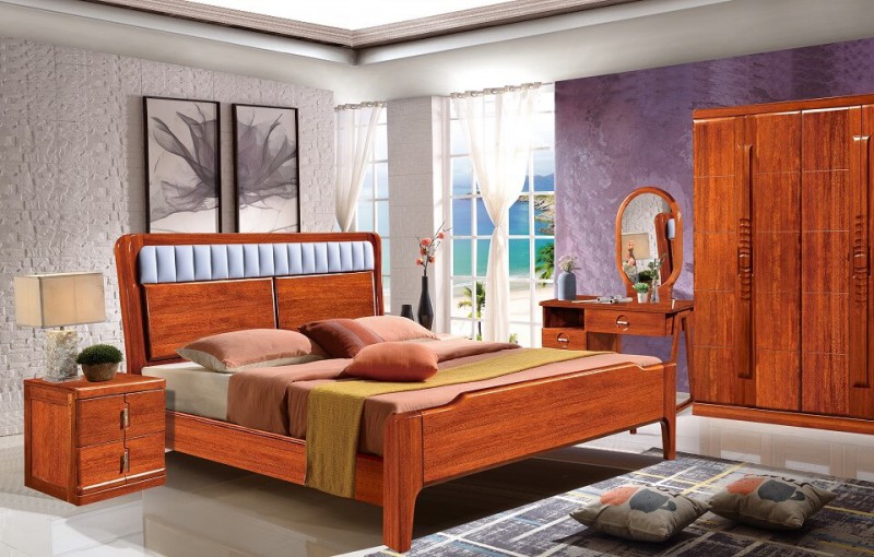 友億佳金絲檀木大床1903#