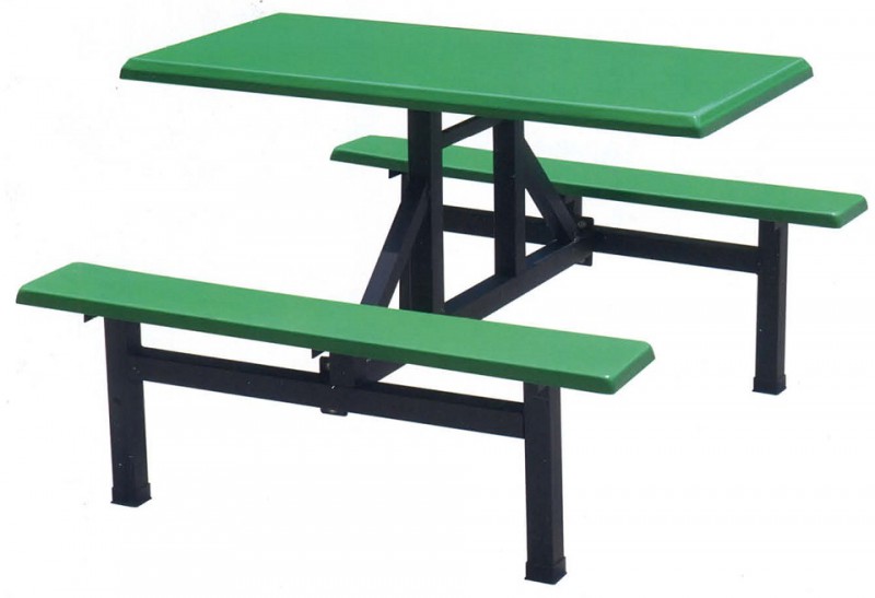 四位玻璃鋼長(zhǎng)條餐桌ZY52