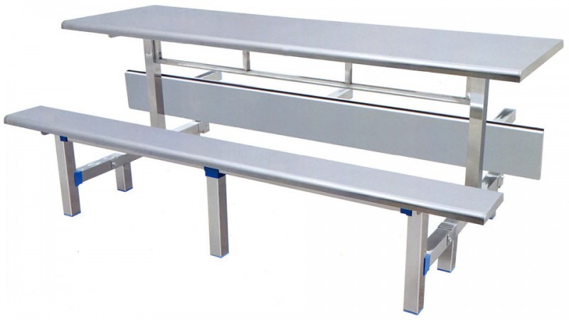 八位不銹鋼條形翻轉(zhuǎn)餐桌ZY31