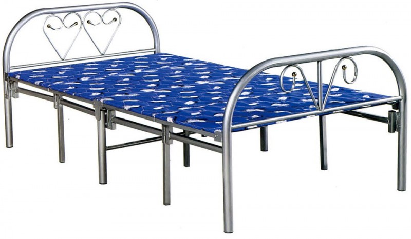 四折銀白（38圓加固）折疊床ZY21