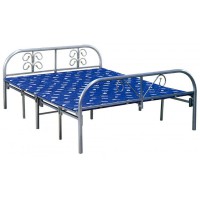 四折銀白（38圓加固）折疊床ZY20