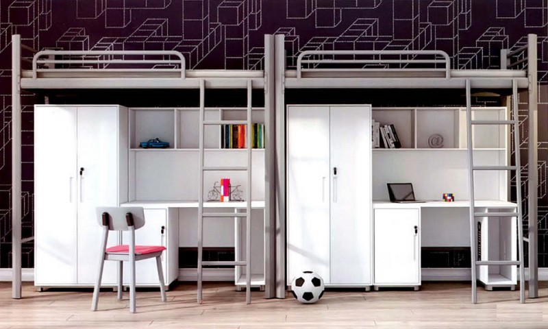 方管兩連體雙層鐵床ZY19