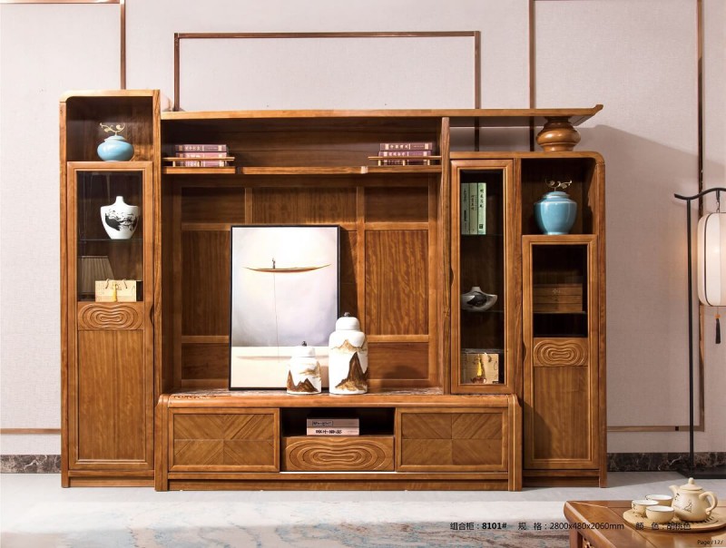 益木春實(shí)木電視組合柜8101#