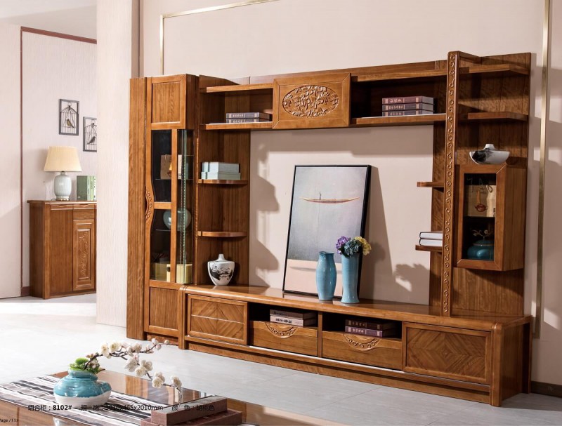 益木春實木電視組合柜8102#