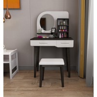 宣輝家具妝臺XHZ02#（米白色+黑紫檀）