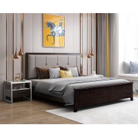 宣輝家具床XH832#01（黑紫檀+灰色）