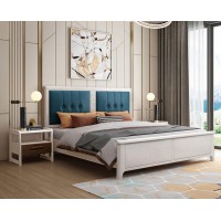 宣輝家具床XH832#02（米白色+墨綠色）