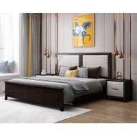 宣輝家具床XH822#（黑紫檀+米白色）