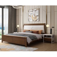 宣輝家具床XH821#（胡桃色+米白色）