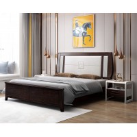 宣輝家具床XH828#（黑紫檀+米白色）