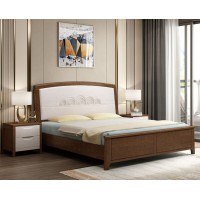 宣輝家具床XH826#（胡桃色+米白色）