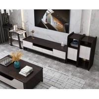 宣輝家具電視柜XHD001#（黑紫檀+米白色）