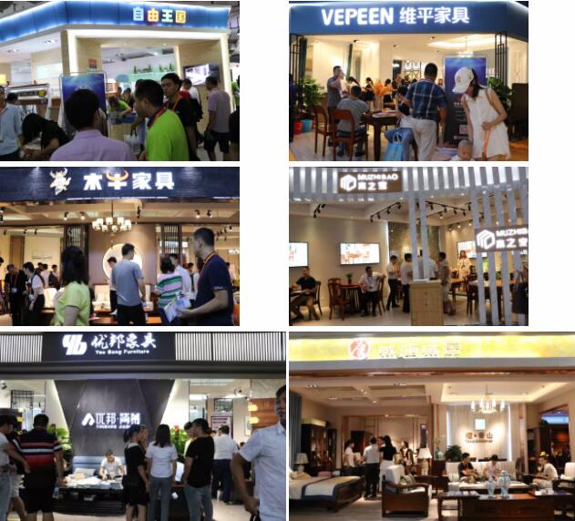 南康區(qū)家具協(xié)會會長顧建廈,協(xié)會副秘書長楊劍等走訪了參展企業(yè)2