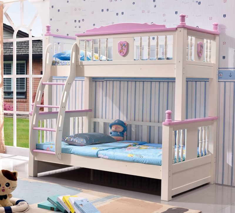 小書丞掛梯子母床608#（粉+白）