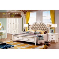 潤潼新美式家具1853#大床（香檳）