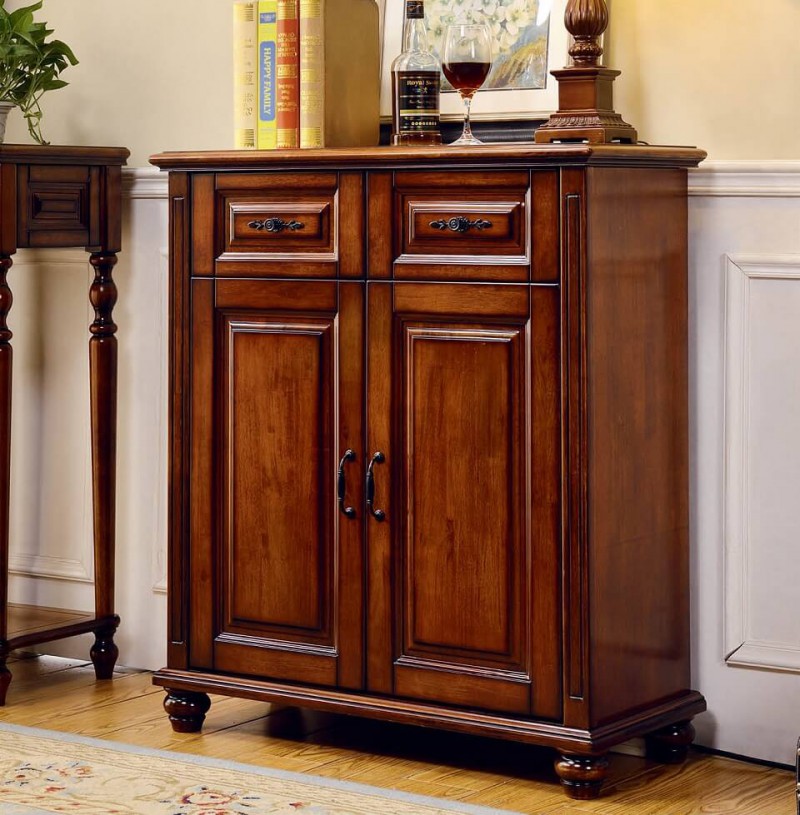 潤潼新美式家具兩門鞋柜